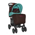 Прогулочная коляска Bertoni Foxy (с чехлом) Blue - Brown lines